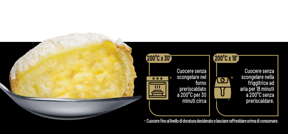 cucchiaino con la tortina di riso con metodo di conservazione e uso